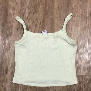 PINK Victoria's Secret Light Green Ribbed Camisole XL